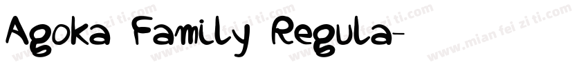 Agoka Family Regula字体转换
